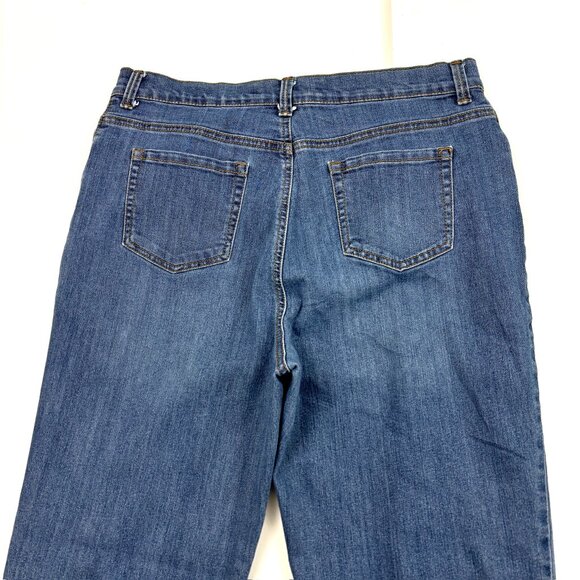 Gloria Vanderbilt Amanda Straight Leg Women's size 12 Dark Wash Blue Denim jeans - Picture 4 of 4